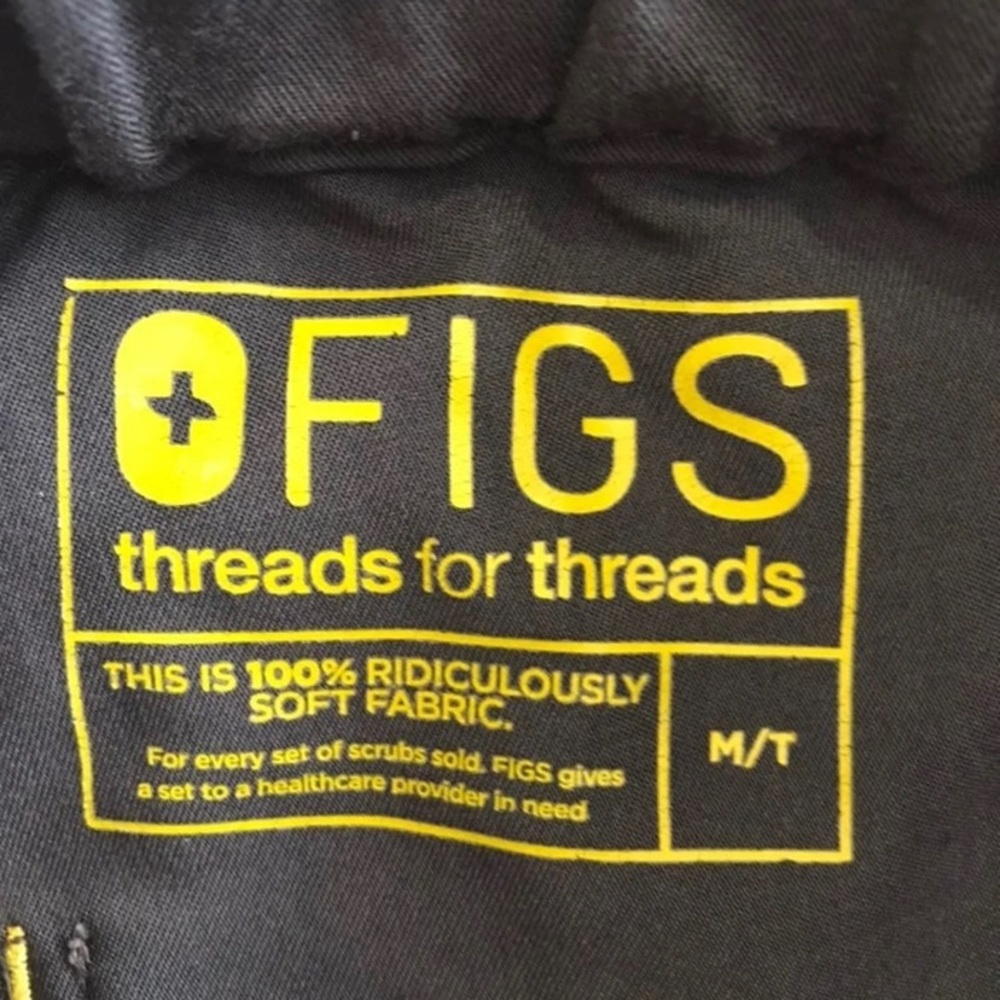 Figs scrubs charcoal old style